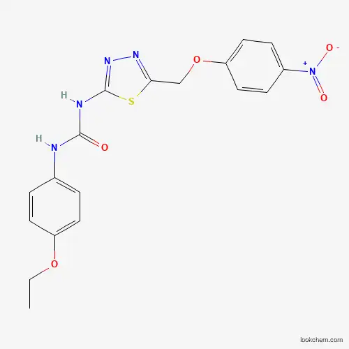 Molecular Structure of 6377-17-9 (1-(4-Ethoxyphenyl)-3-[5-[(4-nitrophenoxy)methyl]-1,3,4-thiadiazol-2-yl]urea)