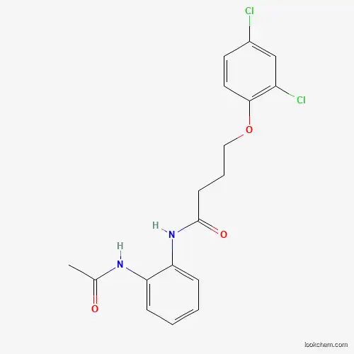 Molecular Structure of 6429-78-3 (N-[2-(acetylamino)phenyl]-4-(2,4-dichlorophenoxy)butanamide)