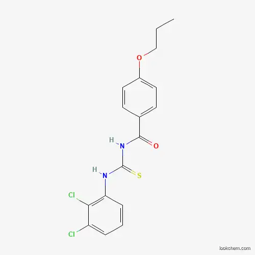 Molecular Structure of 6445-44-9 (N-[(2,3-dichlorophenyl)carbamothioyl]-4-propoxybenzamide)