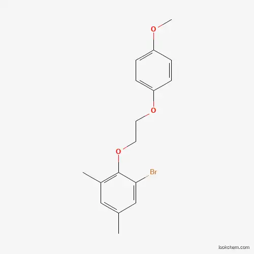 1-Bromo-2-[2-(4-methoxyphenoxy)ethoxy]-3,5-dimethylbenzene