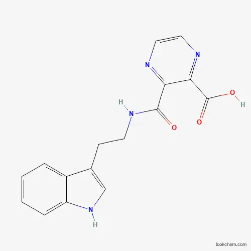 Molecular Structure of 733761-59-6 (3-[2-(1H-indol-3-yl)ethylcarbamoyl]pyrazine-2-carboxylic Acid)