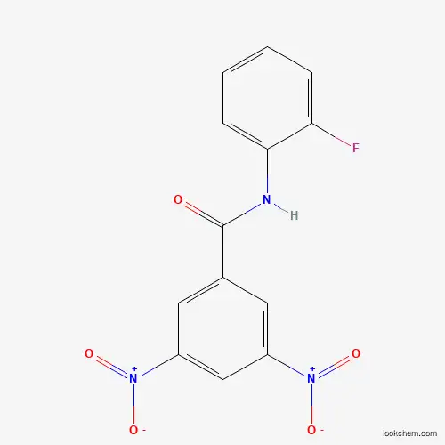 Molecular Structure of 73454-92-9 (N-(2-fluorophenyl)-3,5-dinitrobenzamide)