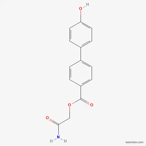 Molecular Structure of 734545-39-2 ((2-Amino-2-oxoethyl) 4-(4-hydroxyphenyl)benzoate)