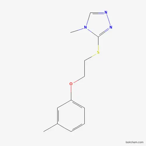Molecular Structure of 756850-82-5 (4-Methyl-3-[2-(3-methylphenoxy)ethylsulfanyl]-1,2,4-triazole)
