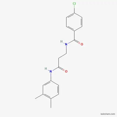 Molecular Structure of 785790-58-1 (3-[(4-chlorophenyl)formamido]-N-(3,4-dimethylphenyl)propanamide)