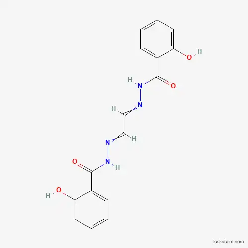 Molecular Structure of 84270-14-4 (Benzoic acid, 2-hydroxy-, 1,2-ethanediylidenedihydrazide)