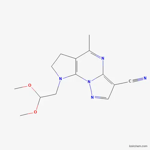 8-(2,2-dimethoxyethyl)-5-methyl-7,8-dihydro-6H-pyrazolo[1,5-a]pyrrolo[3,2-e]pyrimidine-3-carbonitrile
