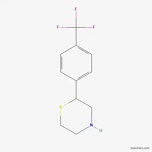 Molecular Structure of 1001940-40-4 (2-[4-(Trifluoromethyl)phenyl]thiomorpholine)