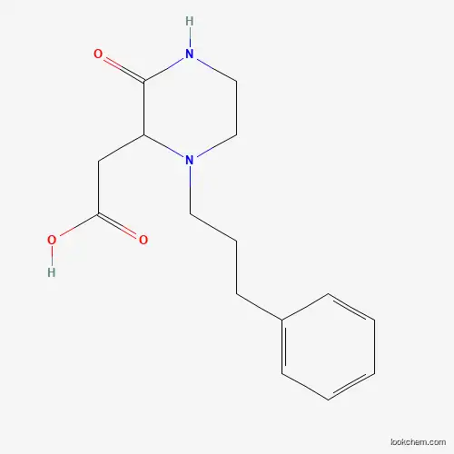 [3-Oxo-1-(3-phenylpropyl)-2-piperazinyl]-acetic acid