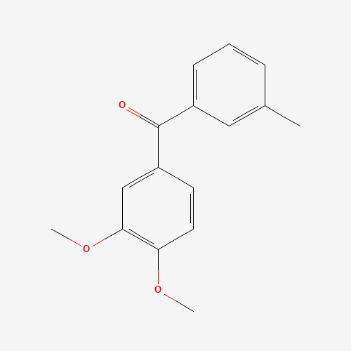 Molecular Structure of 116412-88-5 ((3,4-Dimethoxyphenyl)(3-methylphenyl)methanone)