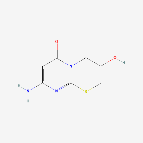 Molecular Structure of 136353-11-2 (8-amino-3-hydroxy-3,4-dihydro-2H,6H-pyrimido[2,1-b][1,3]thiazin-6-one)