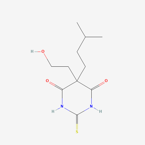 Molecular Structure of 172797-55-6 (5-(2-hydroxyethyl)-5-isopentyl-2-thioxodihydro-4,6(1H,5H)-pyrimidinedione)