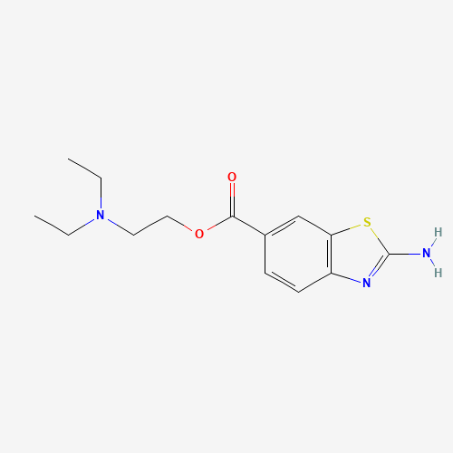 Molecular Structure of 18330-77-3 (2-(Diethylamino)ethyl 2-amino-1,3-benzothiazole-6-carboxylate)
