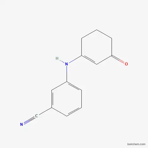 Molecular Structure of 191089-83-5 (3-(3-Oxo-cyclohex-1-enylamino)-benzonitrile)