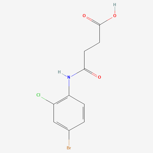 Molecular Structure of 195383-31-4 (4'-Bromo-2'-chlorosuccinanilic acid)