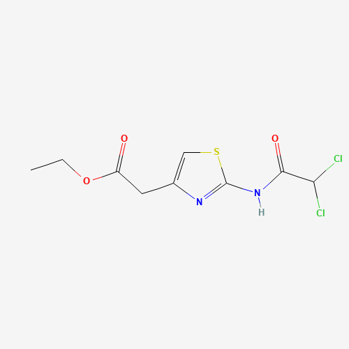 Molecular Structure of 19749-94-1 (Ethyl 2-[(2,2-dichloroacetyl)amino]-4-thiazoleacetate)