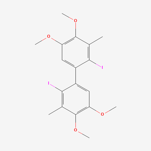Molecular Structure of 19965-36-7 (2,2'-Diiodo-3,3'-dimethyl-4,4',5,5'-tetramethoxybiphenyl)