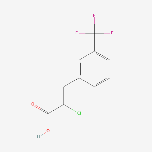 Molecular Structure of 199803-47-9 (2-chloro-3-[3-(trifluoromethyl)phenyl]propanoic Acid)