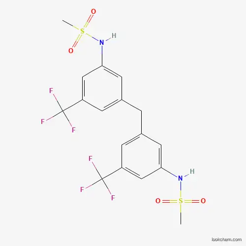 Molecular Structure of 210411-52-2 (N-[3-[[3-(methanesulfonamido)-5-(trifluoromethyl)phenyl]methyl]-5-(trifluoromethyl)phenyl]methanesulfonamide)