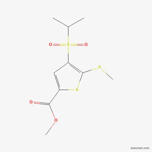 Molecular Structure of 237385-99-8 (Methyl 4-[(1-methylethyl)sulfonyl]-5-(methylthio)-2-thiophenecarboxylate)