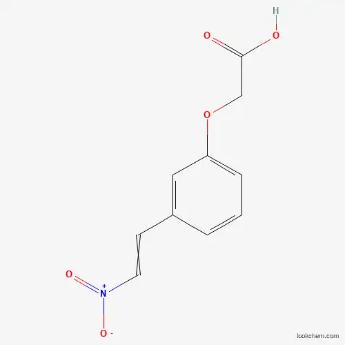 Molecular Structure of 24634-64-8 (Acetic acid, 2-[3-(2-nitroethenyl)phenoxy]-)