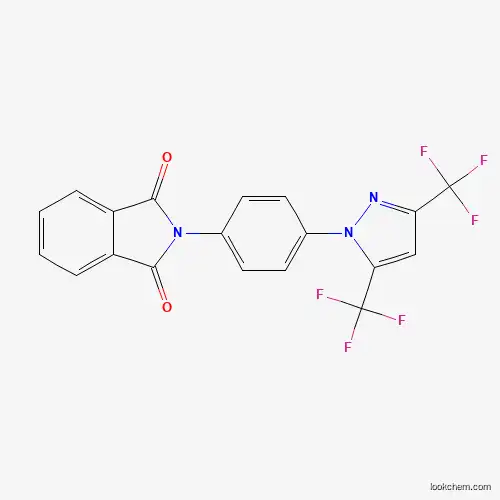 Molecular Structure of 258518-66-0 (2-[4-[3,5-Bis(trifluoromethyl)pyrazol-1-yl]phenyl]isoindole-1,3-dione)