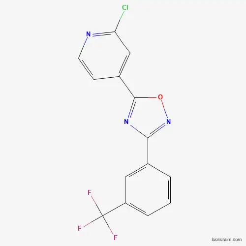 Molecular Structure of 266692-21-1 (5-(2-Chloropyridin-4-yl)-3-(3-(trifluoromethyl)phenyl)-1,2,4-oxadiazole)