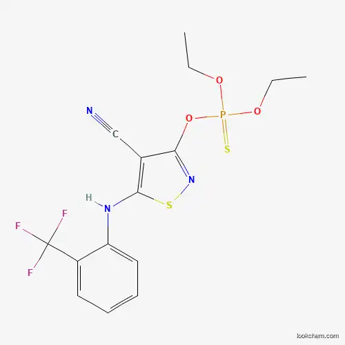 Molecular Structure of 287196-93-4 (3-[(Diethoxyphosphorothioyl)oxy]-5-[2-(trifluoromethyl)anilino]isothiazole-4-carbonitrile)