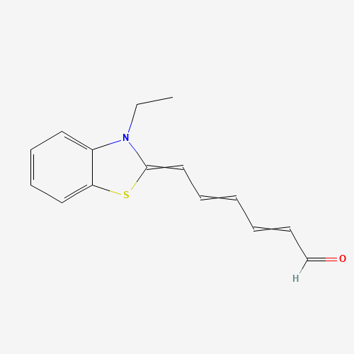 Molecular Structure of 299928-40-8 (6-(3-Ethyl-2(3H)-benzothiazolylidene)-2,4-hexadienal)