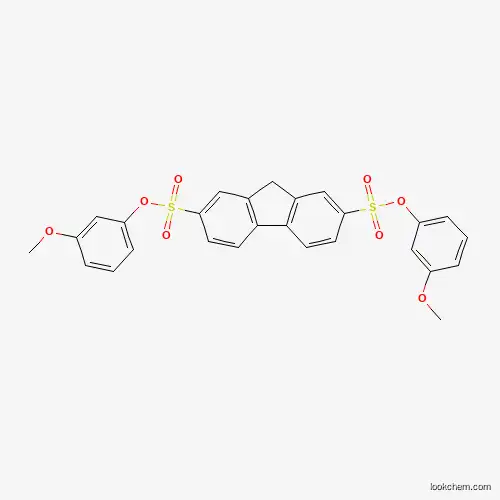 Molecular Structure of 302904-40-1 (bis(3-methoxyphenyl) 9H-fluorene-2,7-disulfonate)