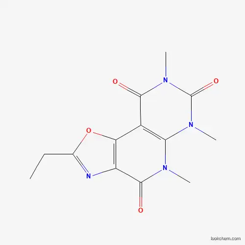 Molecular Structure of 334668-91-6 (4-Ethyl-8,10,12-trimethyl-3-oxa-5,8,10,12-tetrazatricyclo[7.4.0.02,6]trideca-1(9),2(6),4-triene-7,11,13-trione)