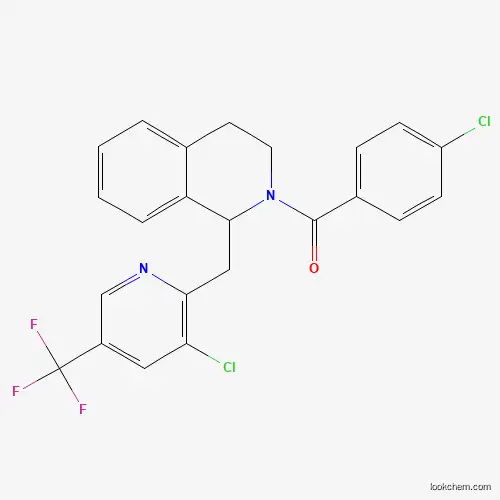 (4-Chlorophenyl)(1-((3-chloro-5-(trifluoromethyl)-2-pyridinyl)methyl)-3,4-dihydro-2(1H)-isoquinolinyl)methanone