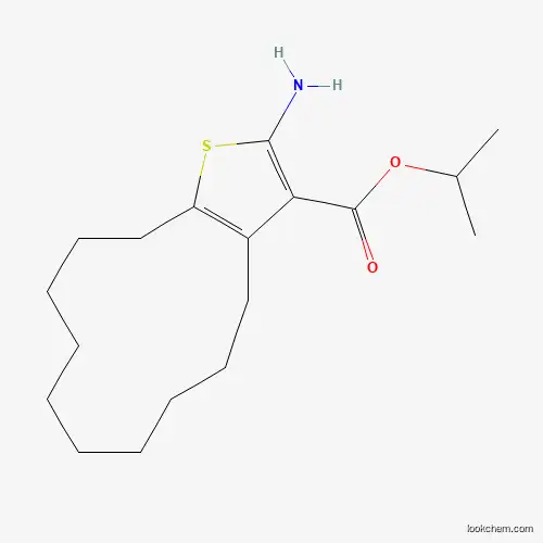 Isopropyl 2-amino-4,5,6,7,8,9,10,11,12,13-decahydrocyclododeca[b]thiophene-3-carboxylate