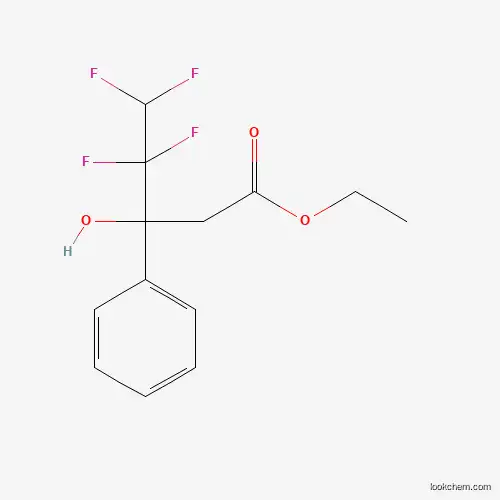 Molecular Structure of 364745-39-1 (Ethyl 4,4,5,5-tetrafluoro-3-hydroxy-3-phenylpentanoate)