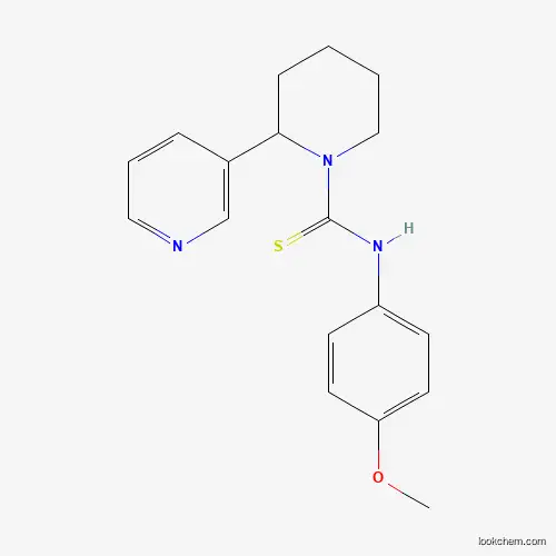Molecular Structure of 399003-11-3 (N-(4-methoxyphenyl)-2-pyridin-3-ylpiperidine-1-carbothioamide)