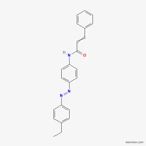 Molecular Structure of 493016-14-1 (2-Propenamide, N-[4-[2-(4-ethylphenyl)diazenyl]phenyl]-3-phenyl-)