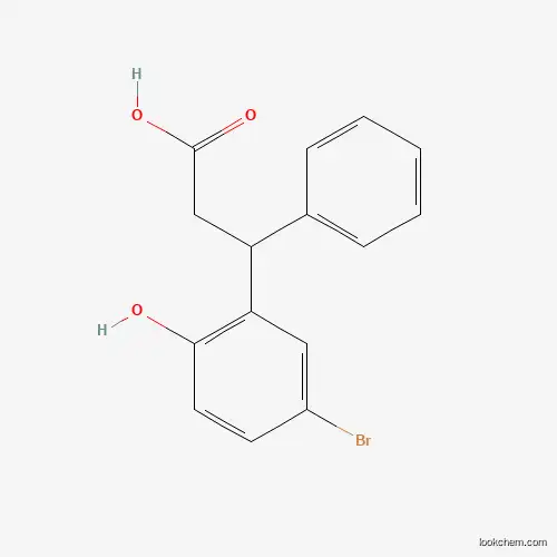 3-(5-bromo-2-hydroxyphenyl)-3-phenylpropanoic acid