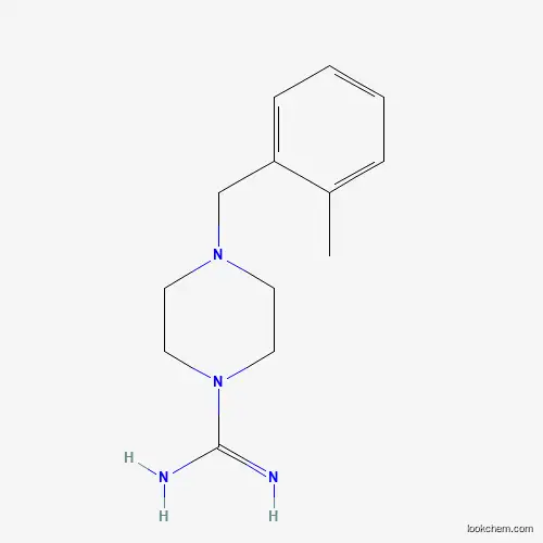 Molecular Structure of 55212-36-7 (4-[(2-Methylphenyl)methyl]-1-piperazinecarboximidamide)