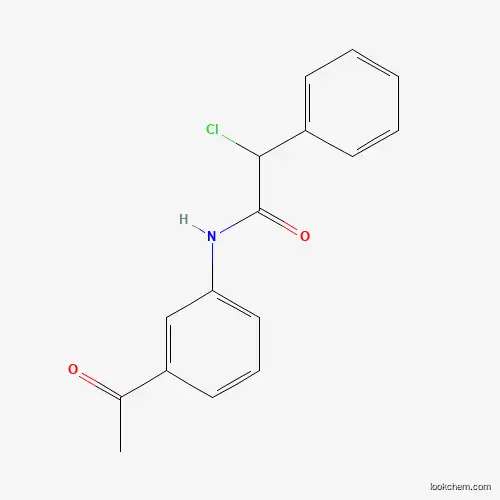 Molecular Structure of 568551-26-8 (N-(3-acetylphenyl)-2-chloro-2-phenylacetamide)