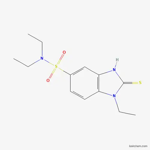 Molecular Structure of 568570-12-7 (N,N,1-triethyl-2-sulfanyl-1H-1,3-benzodiazole-5-sulfonamide)