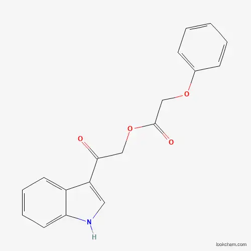 Molecular Structure of 571932-52-0 ([2-(1H-indol-3-yl)-2-oxoethyl] 2-phenoxyacetate)