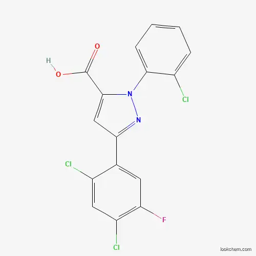 3-(2,4-DICHLORO-5-FLUOROPHENYL)-1-(2-CHLOROPHENYL)-1H-PYRAZOLE-5-CARBOXYLIC ACID