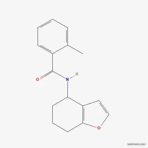 Molecular Structure of 620941-91-5 (2-methyl-N-(4,5,6,7-tetrahydro-1-benzofuran-4-yl)benzamide)