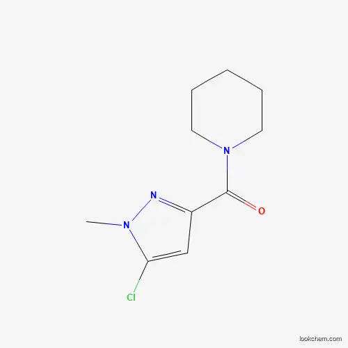Molecular Structure of 648408-71-3 (1-[(5-Chloro-1-methyl-1H-pyrazol-3-yl)carbonyl]piperidine)