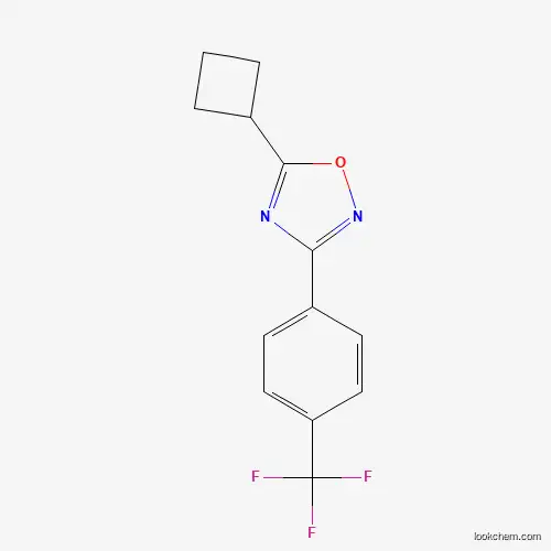 Molecular Structure of 680216-06-2 (5-Cyclobutyl-3-[4-(trifluoromethyl)phenyl]-1,2,4-oxadiazole)