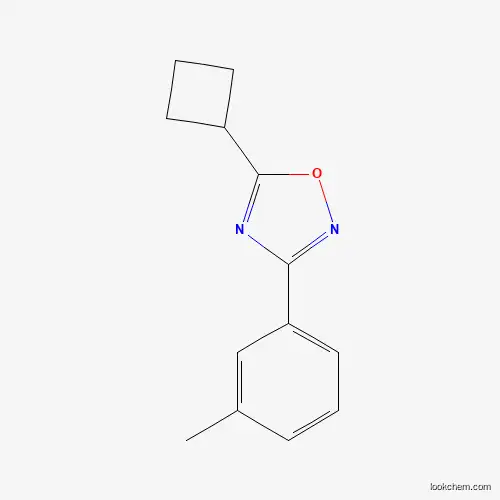 Molecular Structure of 680216-09-5 (5-Cyclobutyl-3-(3-methylphenyl)-1,2,4-oxadiazole)
