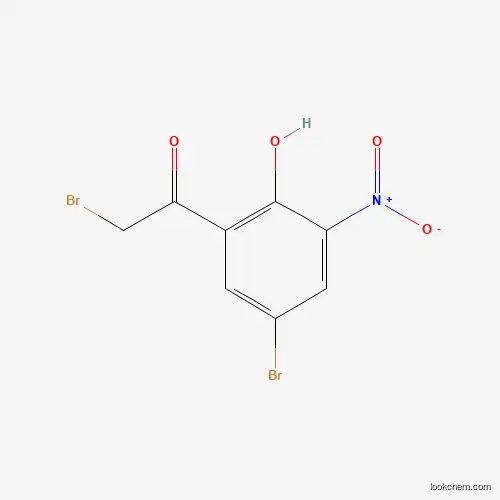Molecular Structure of 683274-87-5 (2-Bromo-1-(5-bromo-2-hydroxy-3-nitrophenyl)ethanone)
