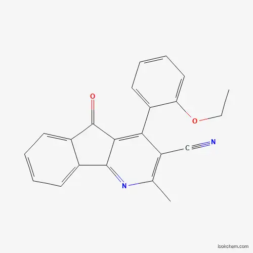 Molecular Structure of 691868-78-7 (4-(2-ethoxyphenyl)-2-methyl-5-oxo-5H-indeno[1,2-b]pyridine-3-carbonitrile)
