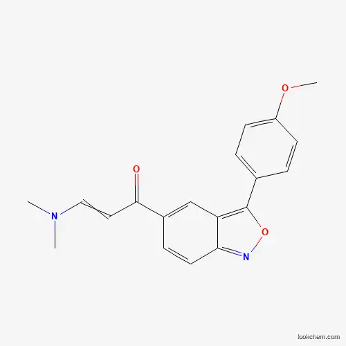Molecular Structure of 691869-97-3 (3-(Dimethylamino)-1-[3-(4-methoxyphenyl)-2,1-benzisoxazol-5-yl]-2-propen-1-one)