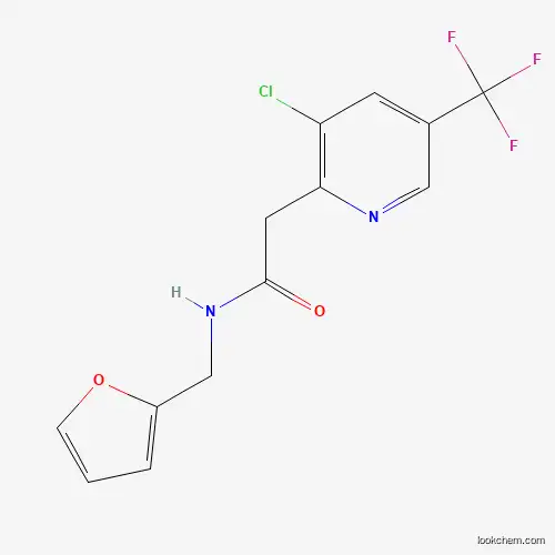 Molecular Structure of 691870-10-7 (2-[3-chloro-5-(trifluoromethyl)-2-pyridinyl]-N-(2-furylmethyl)acetamide)